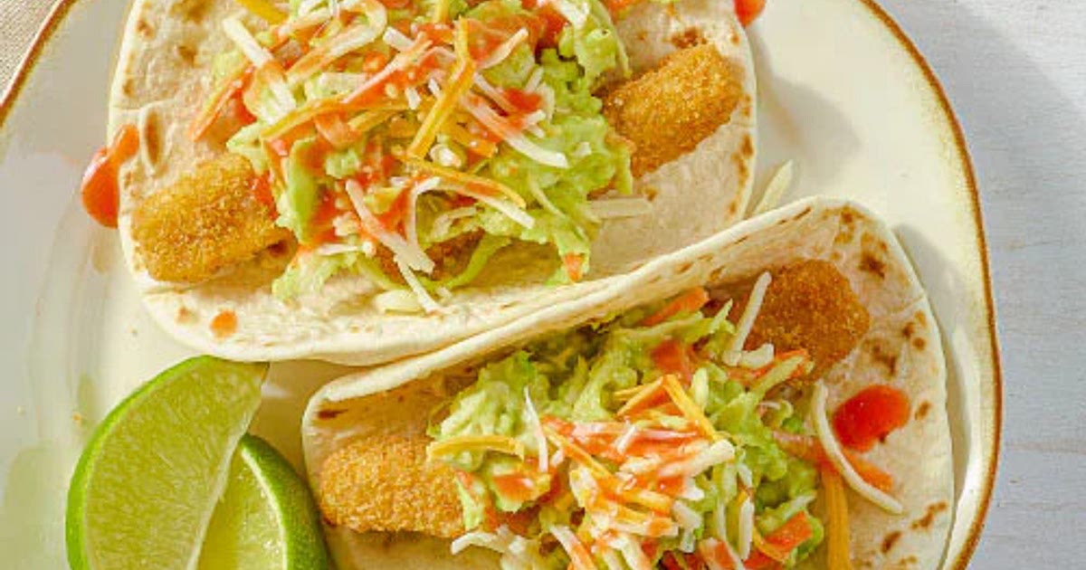 Fish Stick Tacos with Avocado-Lime Slaw Recipe | Samsung Food App