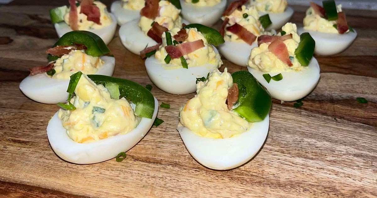 Jalapeño Popper Deviled Eggs Recipe | Samsung Food App