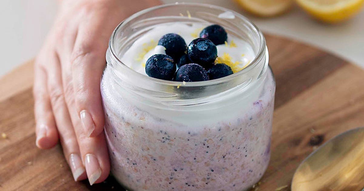 BLUEBERRY, LEMON & POPPY SEED OVERNIGHT OATS Recipe | Samsung Food App