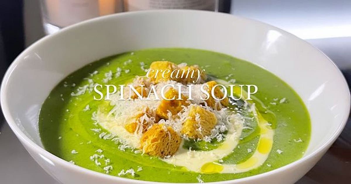 Creamy Spinach Soup Recipe | Samsung Food App