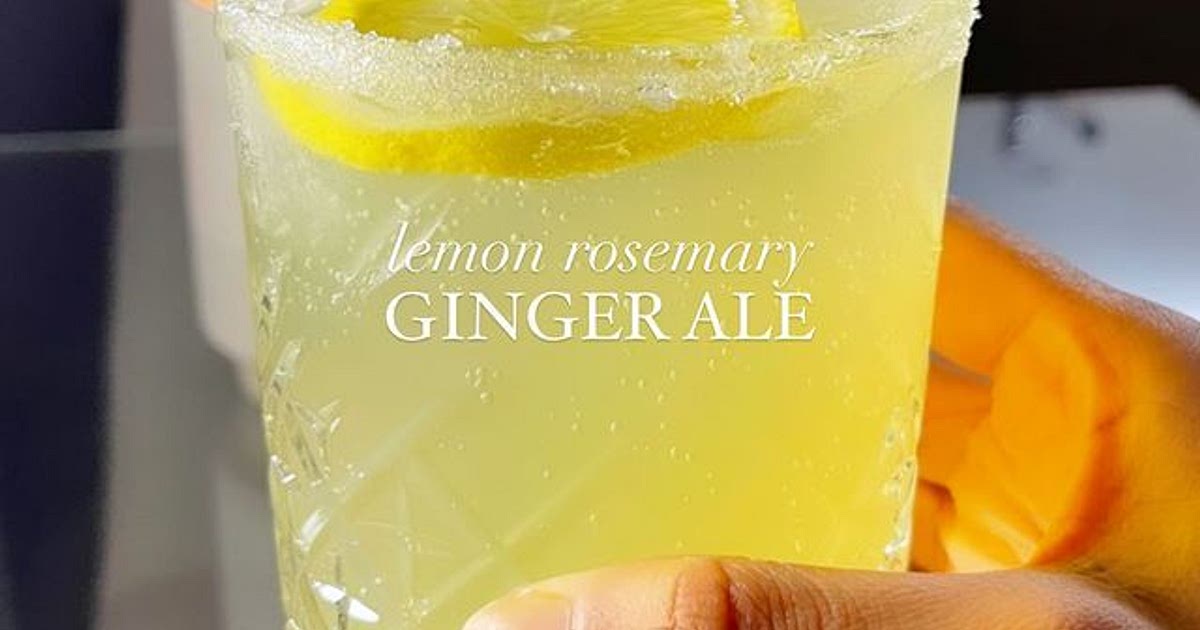 Lemon Rosemary Ginger Ale Recipe | Samsung Food App