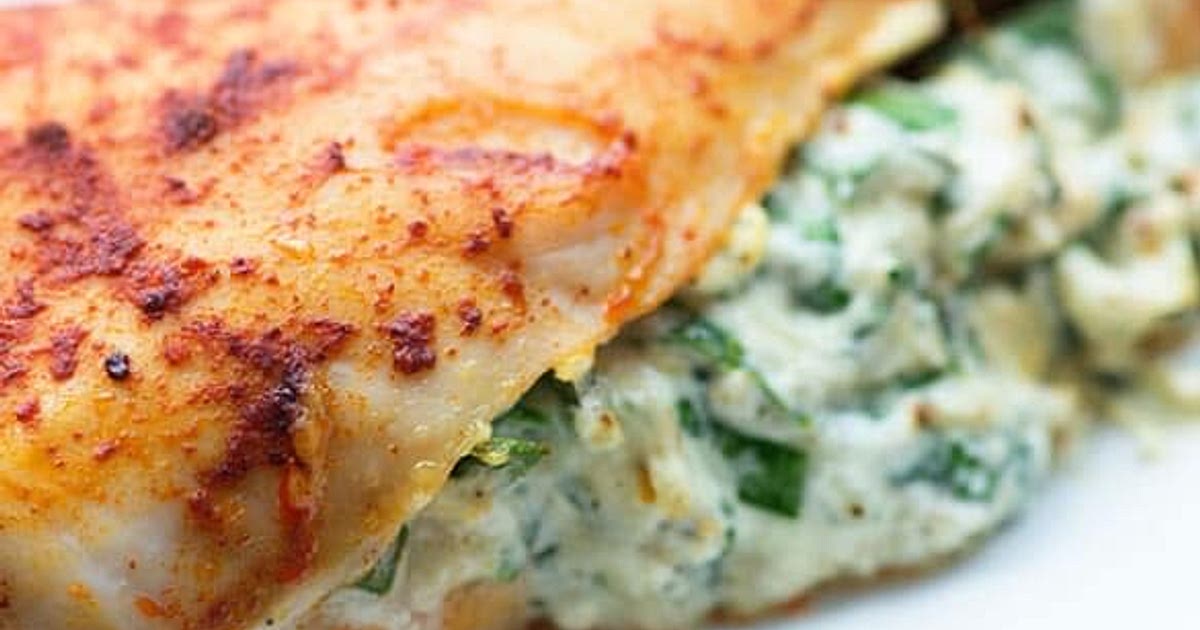 Spinach Stuffed Chicken Breast Recipe | Samsung Food App