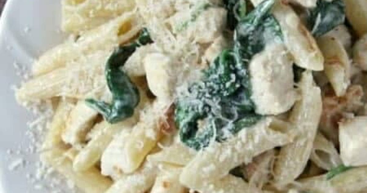 Chicken Spinach Alfredo Recipe | Samsung Food App