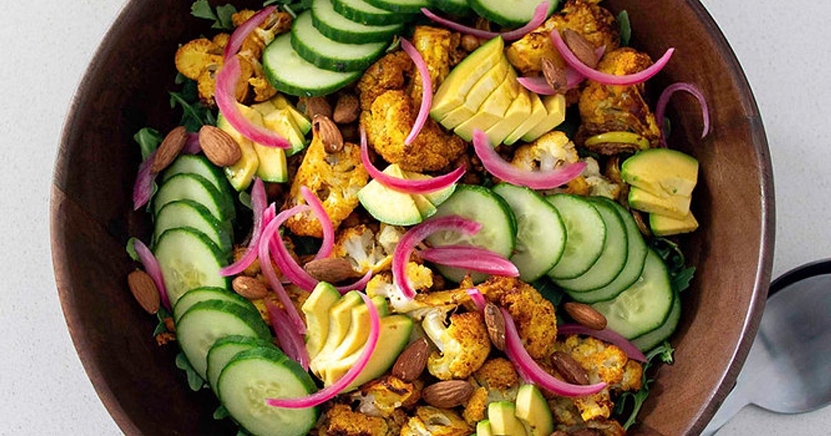 ROASTED CAULI & AVOCADO SALAD Recipe | Samsung Food App