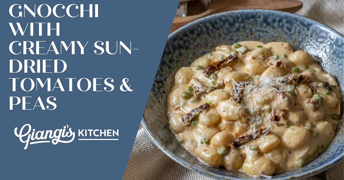 One-Pan Creamy Gnocchi, Sun-Dried Tomatoes and Peas One-Pan Creamy Gnocchi with Sun-Dried Tomatoes and Peas Recipe | Samsung Food App