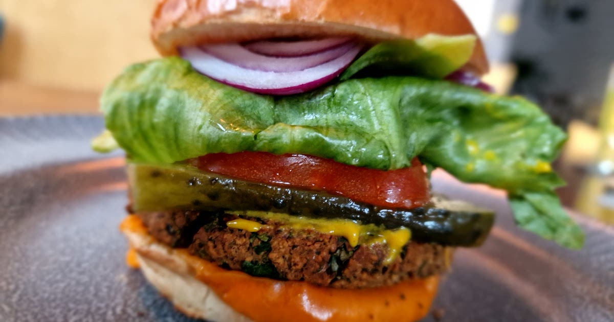 Air Fryer Black Bean Burger Recipe | Samsung Food App