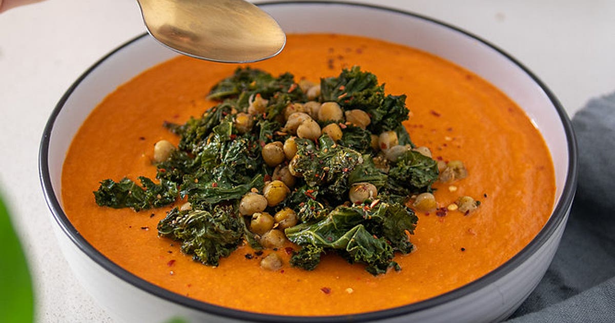 ROASTED CAULIFLOWER & CAPSICUM SOUP Recipe | Samsung Food App