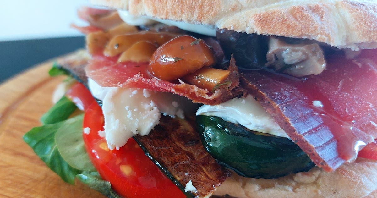 Panini - Speck, grilled zucchini, mushrooms, and goat cheese Recipe | Samsung Food App