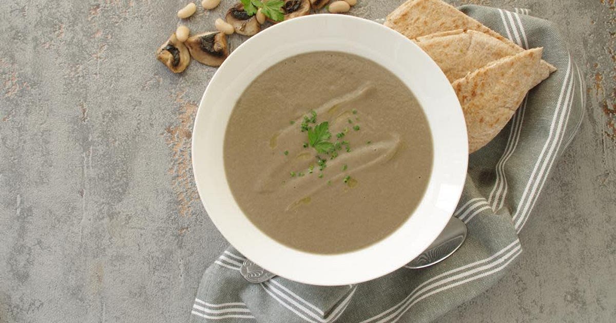 Mushroom and Cannellini bean soup Recipe | Samsung Food App