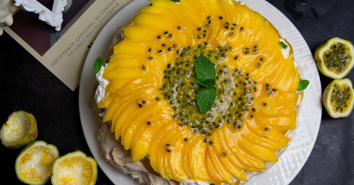 Mango & Passion Fruit Pavlova Recipe | Samsung Food App