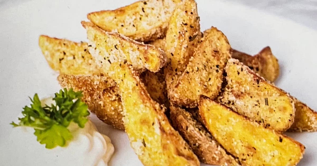 crispy Rosemary and Parmesan Potato Wedges Recipe | Samsung Food App