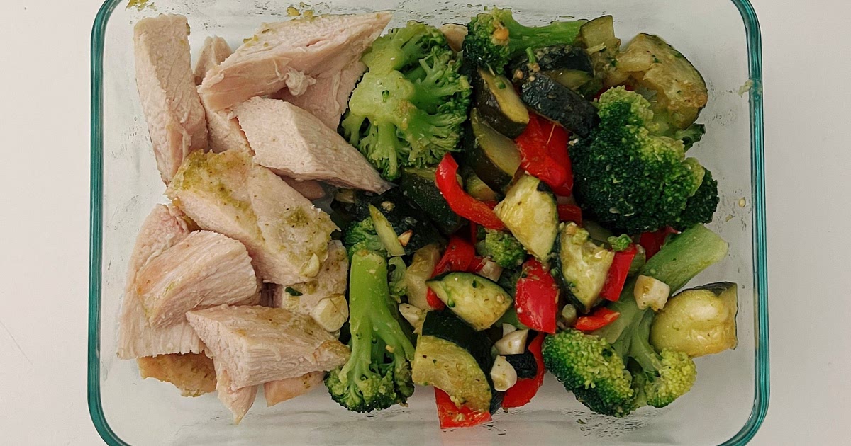 Sheet Pan Pesto Chicken Meal Prep Recipe | Samsung Food App