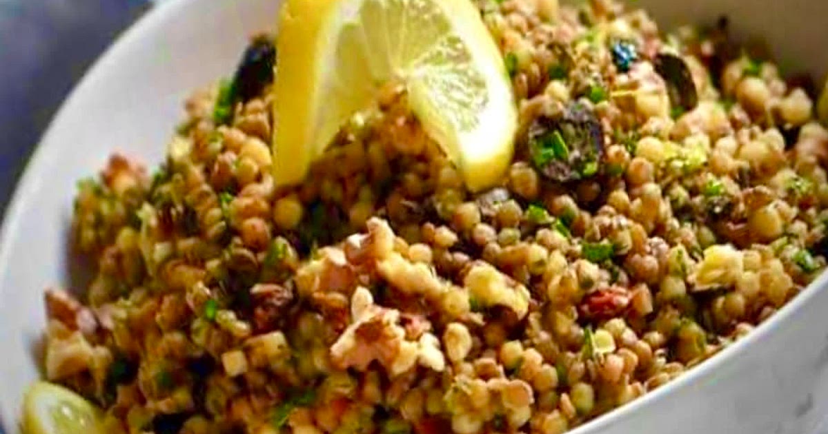 Moghrabiyeh B’ Adas (Moghrabiyeh with Lentil Salad) Recipe | Samsung Food App