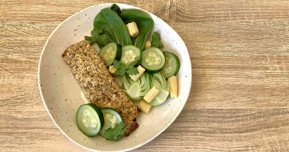 Hazelnut Crusted Cod with Greens Recipe | Samsung Food App
