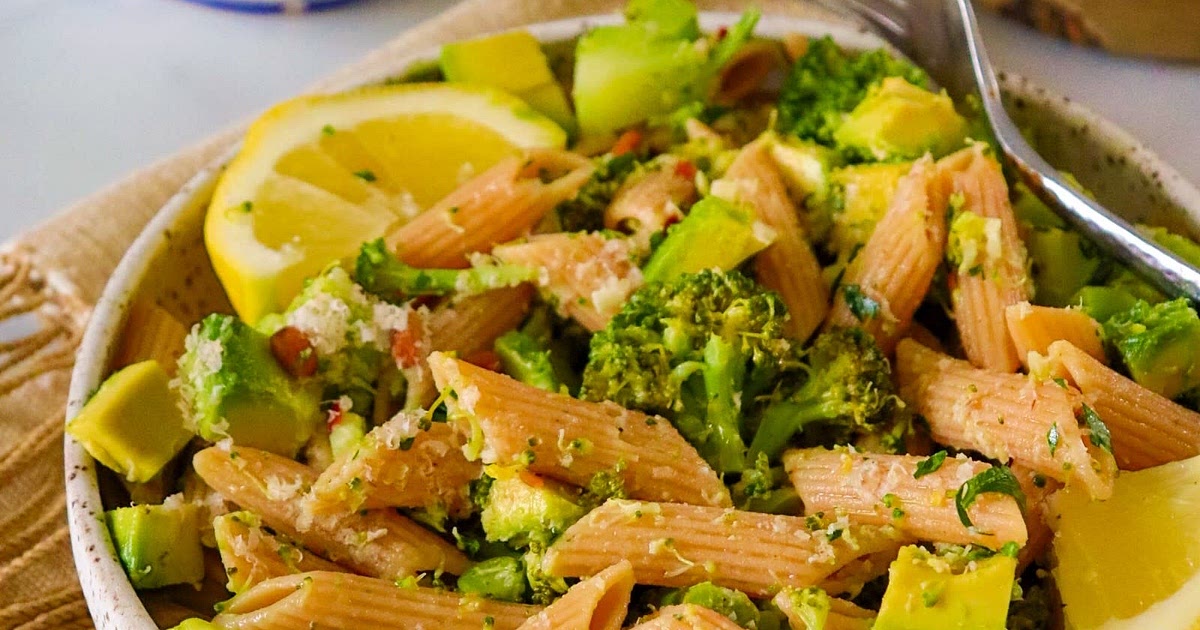 LOW WASTE Broccoli Avocado Pasta with lemon garlic sauce Recipe | Samsung Food App
