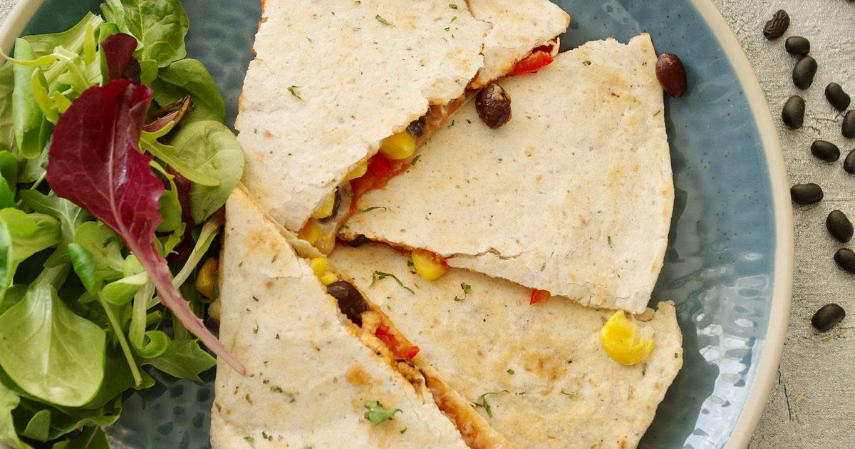 Microwave black bean quesadilla Recipe | Samsung Food App