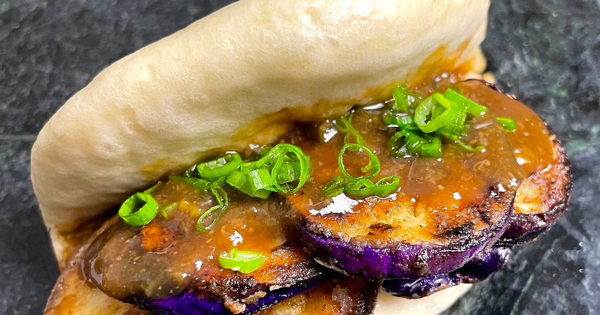 Miso Garlic Eggplant Bao Recipe | Samsung Food App