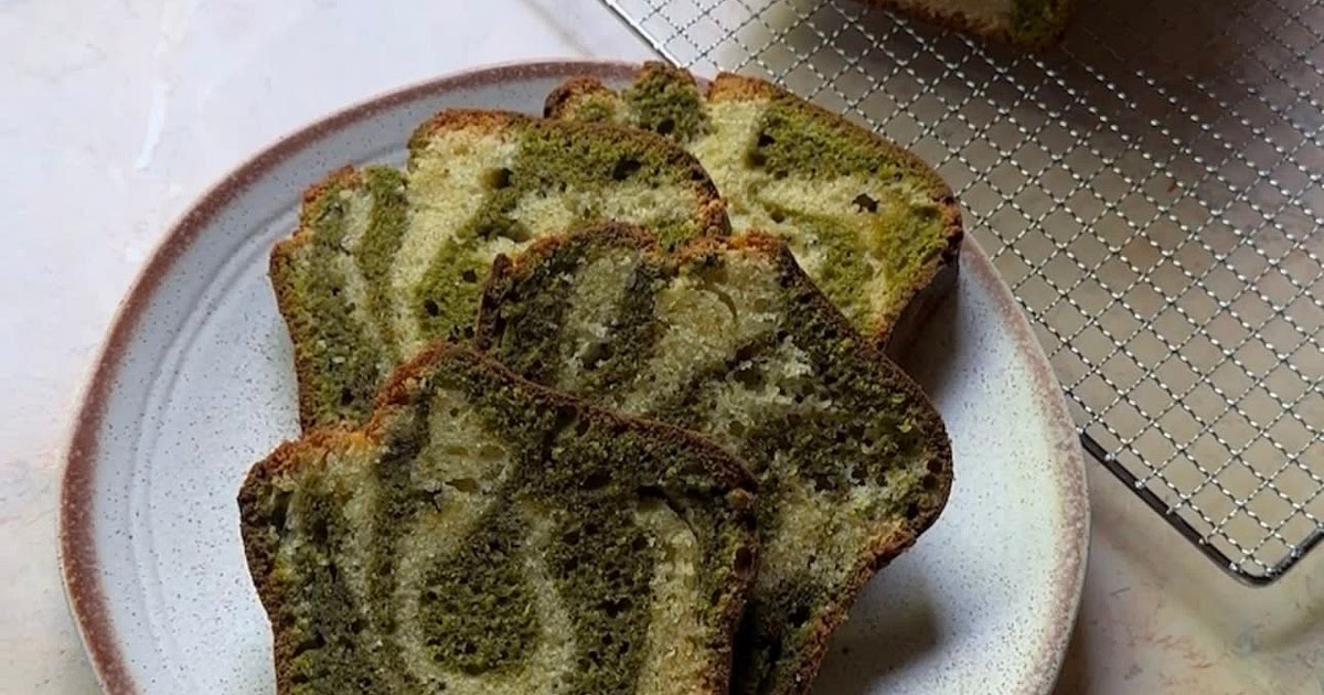 Matcha marble cake 🍵 Recipe | Samsung Food App