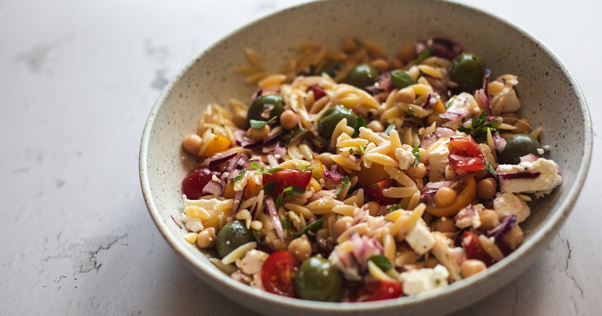 Orzo, Chickpea & Feta Salad Recipe | Samsung Food App