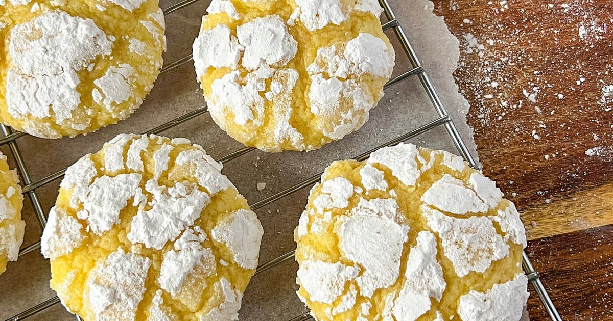Lemon Crinkle Cookies Recipe | Samsung Food App