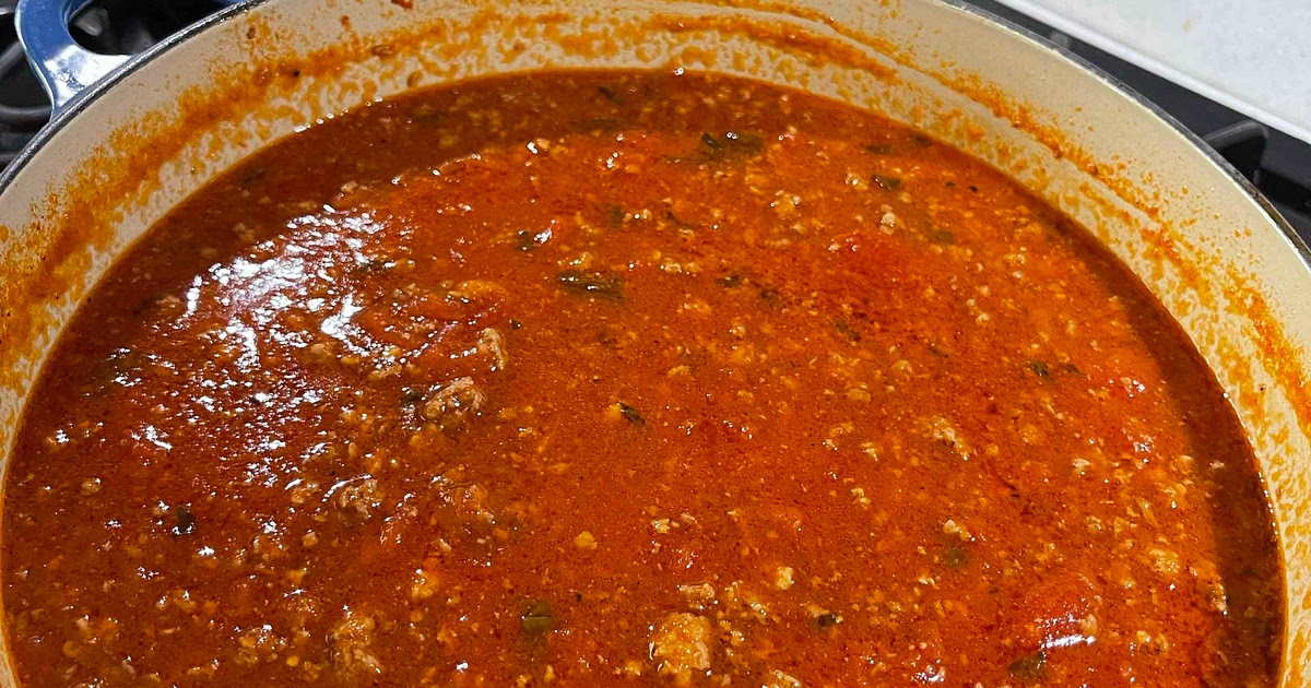 Sunday Sauce ( Spaghetti sauce / Meat sauce ) Recipe | Samsung Food App