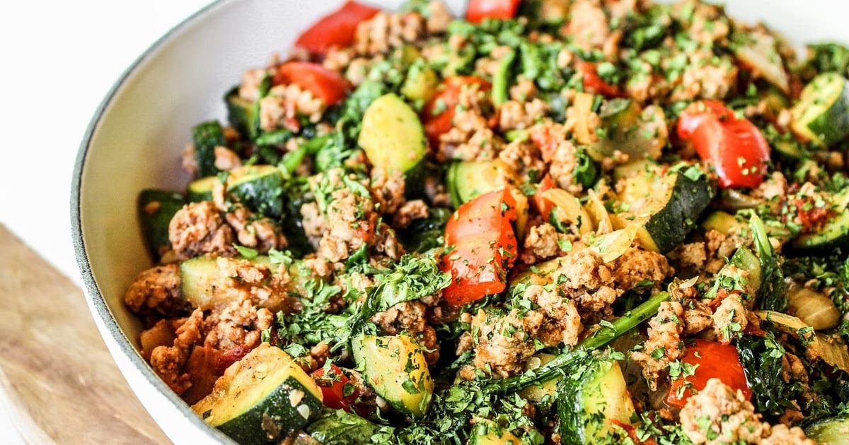Easy Turkey &amp; Zucchini Skillet Recipe | Samsung Food App