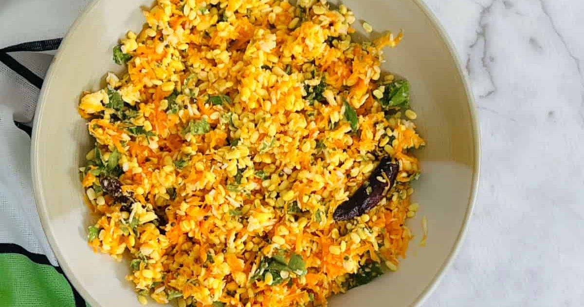 Kosambari / Moong Dal and Carrot Salad Recipe | Samsung Food App