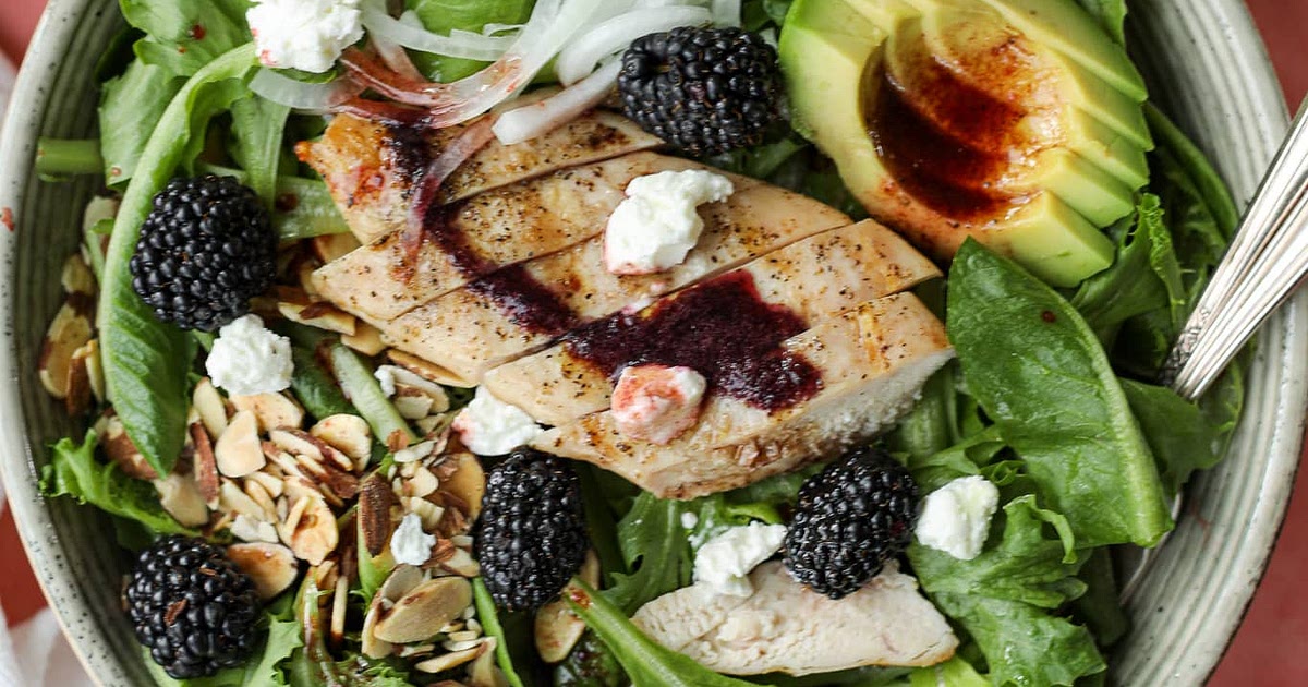 Grilled Chicken Blackberry Salad Recipe | Samsung Food App