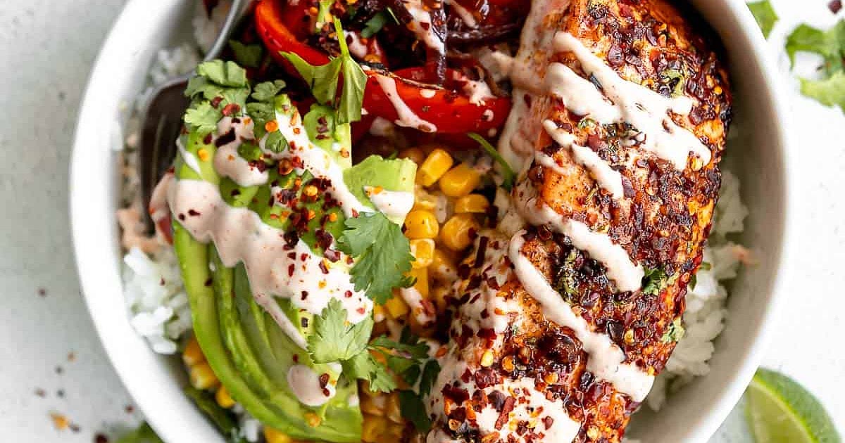 Chili Lime Salmon Bowls Recipe | Samsung Food App