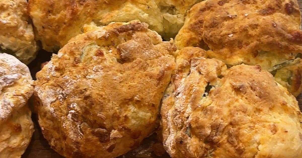 Cheese and Pickle Air Fryer Scones Recipe | Samsung Food App