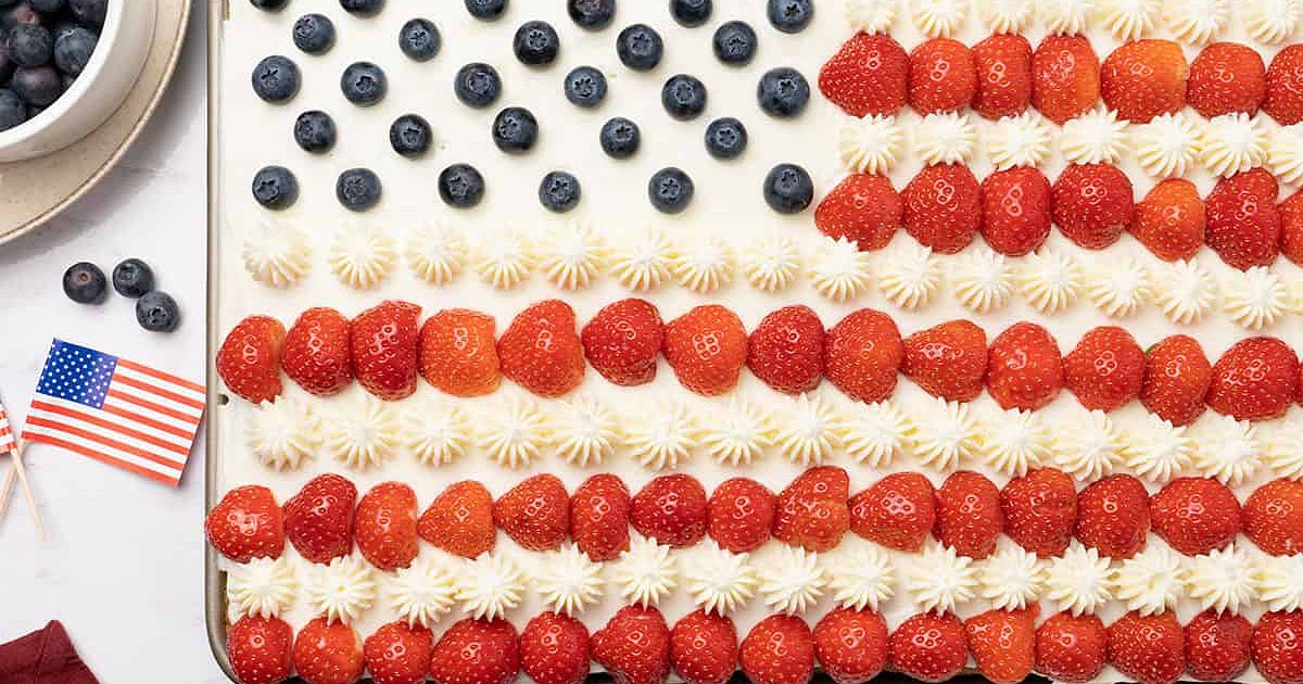 American Flag Cake Recipe | Samsung Food App