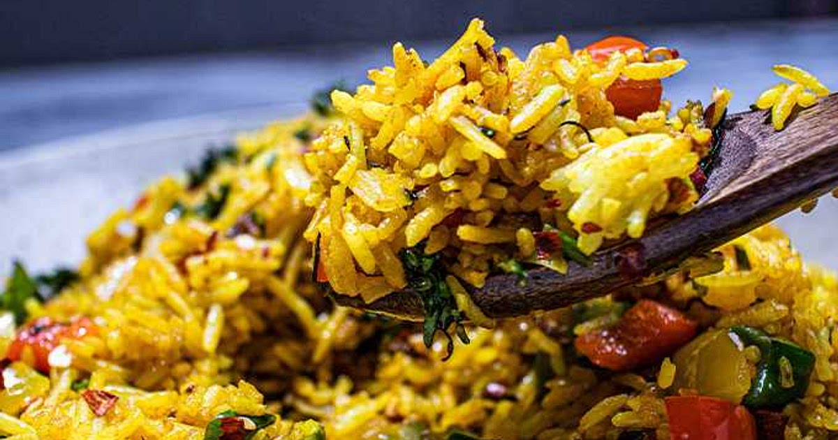 Turmeric Vegetable Fried Rice Recipe | Samsung Food App
