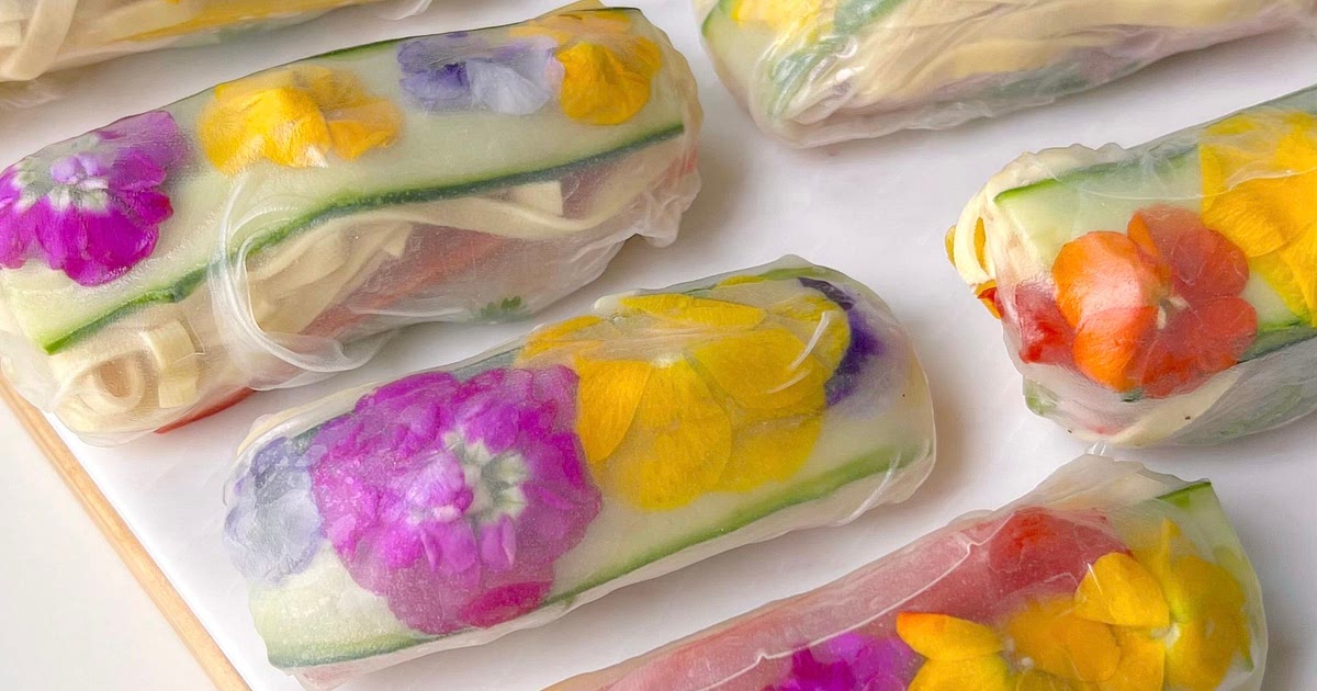 Flower summer roll 🌺🤍✨ Recipe | Samsung Food App