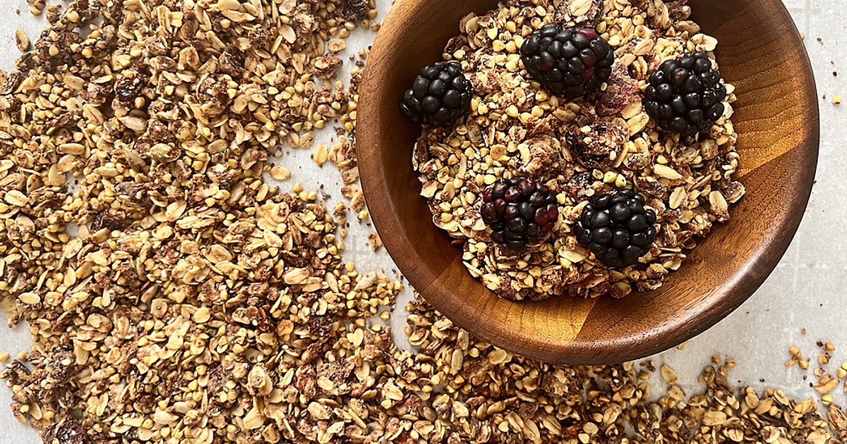 Cranberry Buckwheat Protein Granola Recipe | Samsung Food App