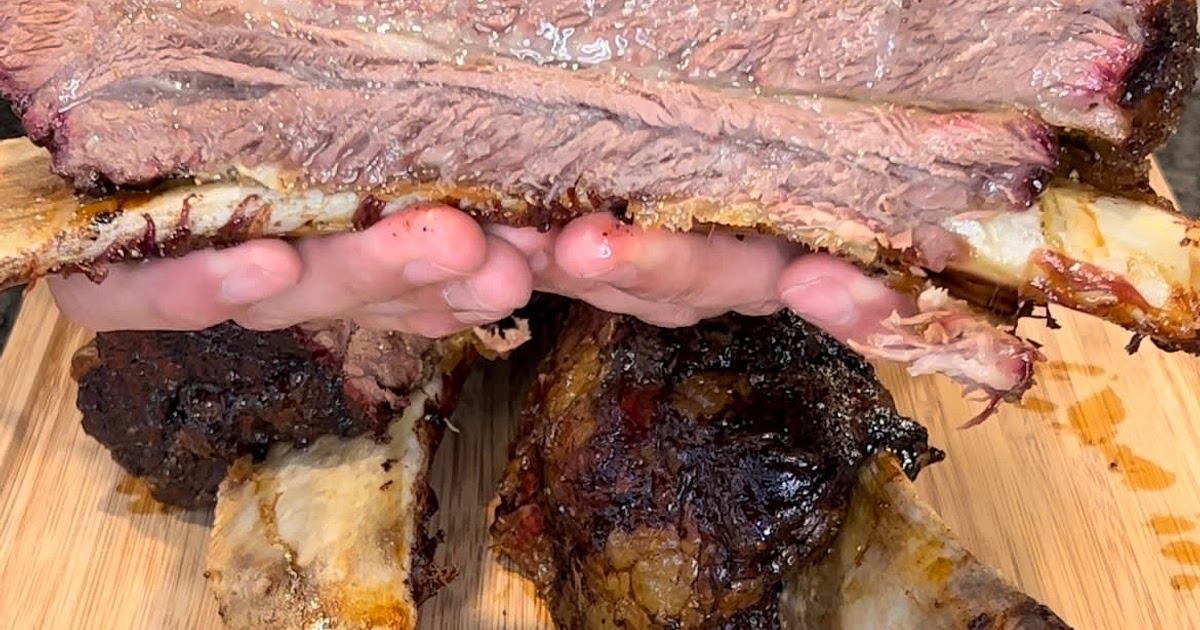 Smoked Bone-In Beef Short Ribs Recipe | Samsung Food App