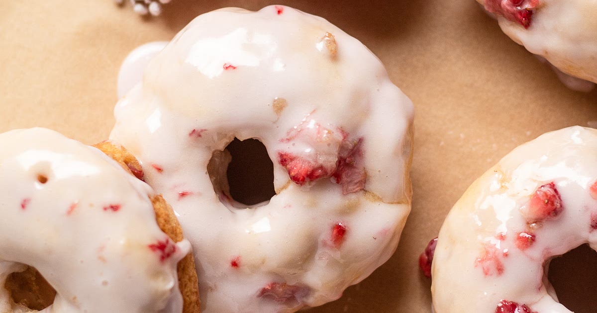 Strawberry Elderflower Glazed Donuts Recipe | Samsung Food App