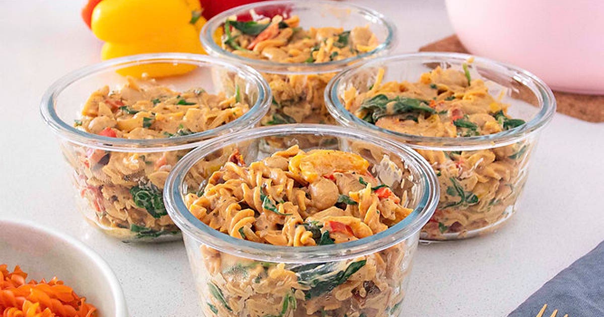 HIGH-PROTEIN VEGAN 'MARRY ME PASTA' (MEAL PREP) Recipe | Samsung Food App