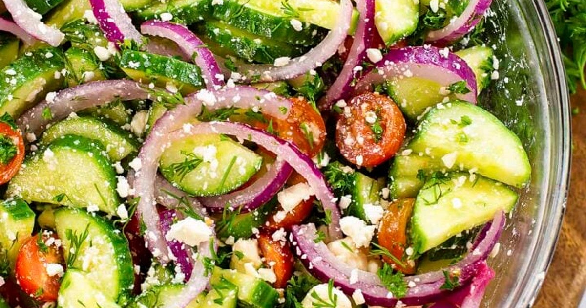Cucumber Tomato Feta Salad Recipe | Samsung Food App