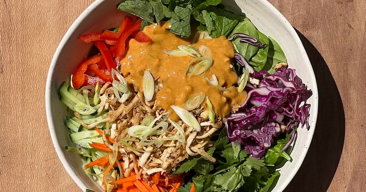 Shredded Tofu Salad with Peanut Sauce Recipe | Samsung Food App
