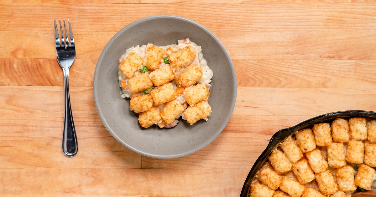 Chicken Pot Pie Tater Tot Hotdish Recipe | Samsung Food App
