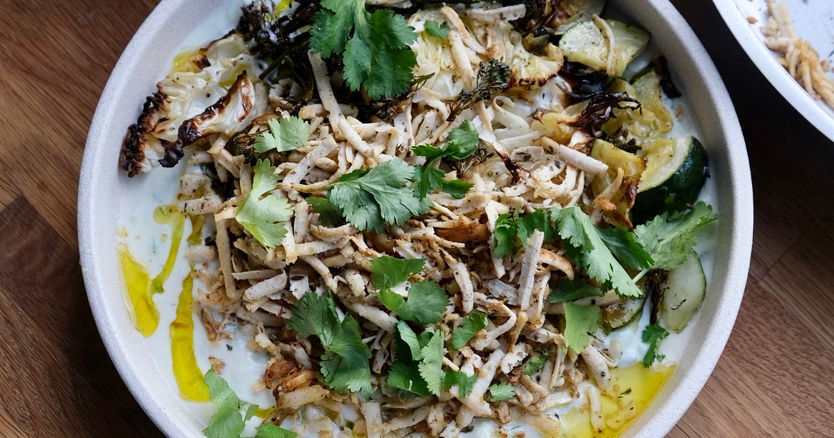 Grated Tofu & Roast Veggies with Zesty Yoghurt Recipe | Samsung Food App
