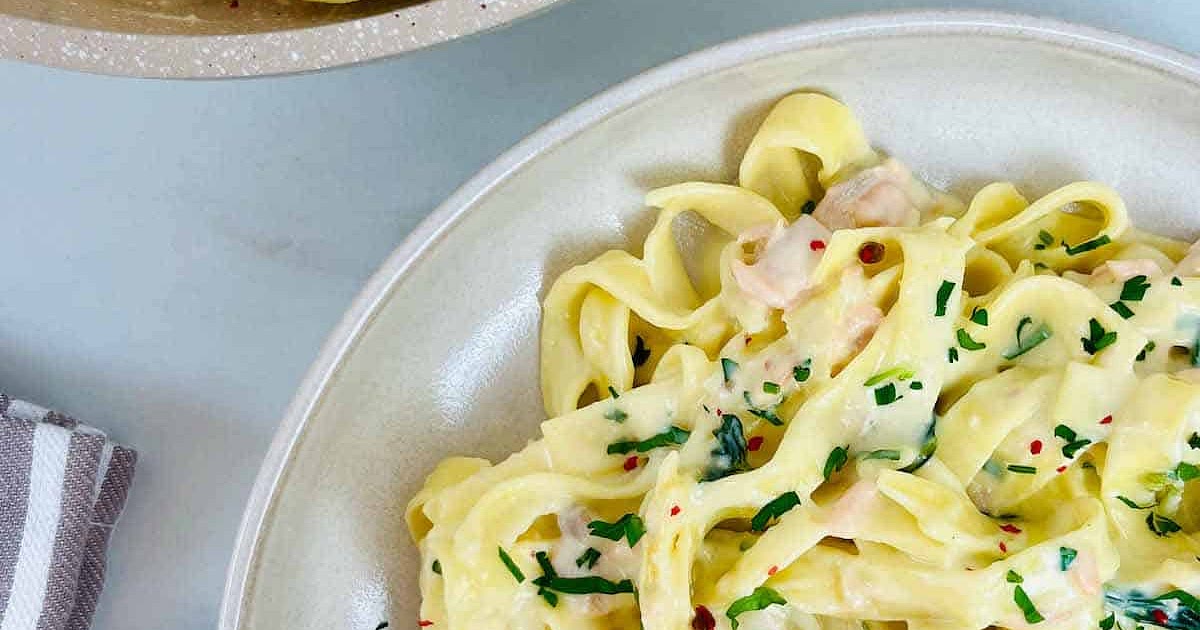 Tagliatelle With Salmon And Lemon Recipe | Samsung Food App