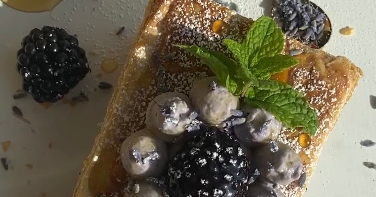 Lavender & Blackberry Mille Feuille Recipe | Samsung Food App