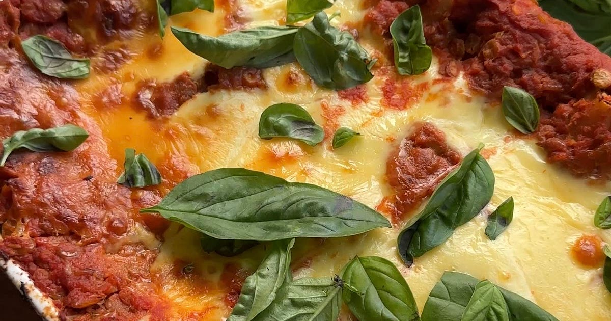 Lentil Lasagne with a layer of Tofu Spinach Ricotta Recipe | Samsung Food App