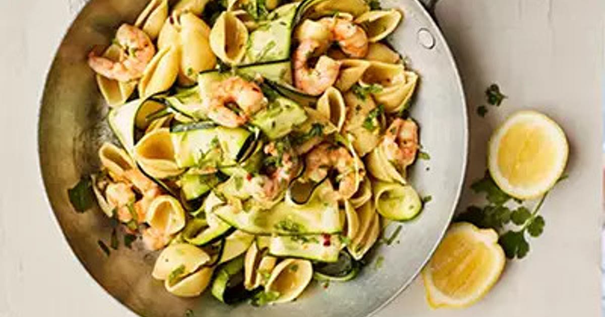Prawn & courgette pasta with lemongrass Recipe | Samsung Food App
