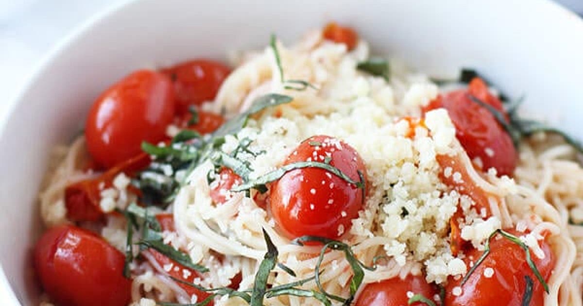 20 Minute Cherry Tomato and Basil Angel Hair Pasta Recipe | Samsung Food App
