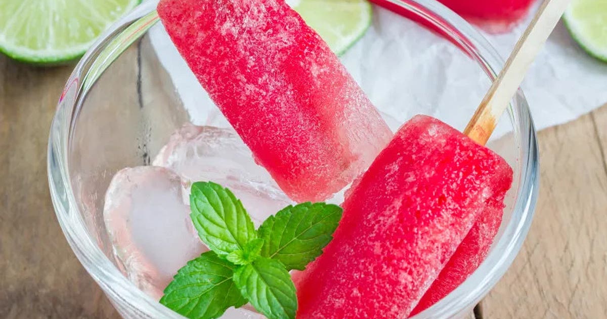 Luscious Vodka Popsicle Recipe with Raspberries and Mint | Samsung Food App
