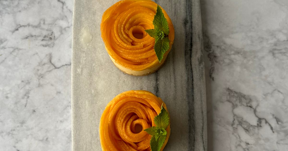 Mango Rosettes Mini Cheesecake Recipe | Samsung Food App