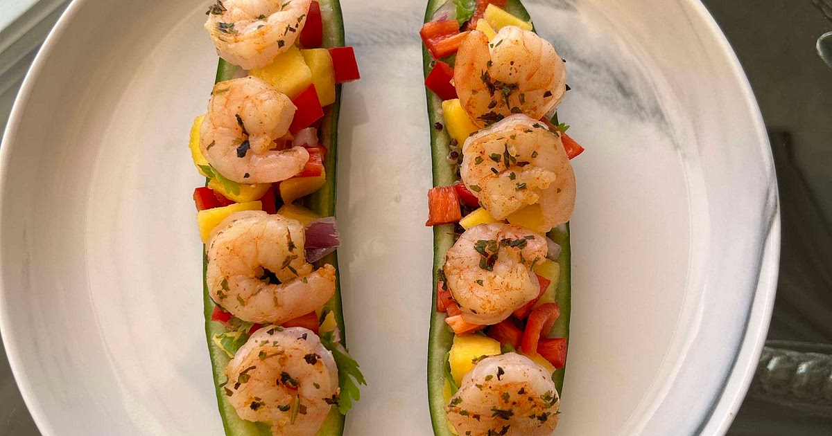 Shrimp Cucumber Boats Recipe | Samsung Food App