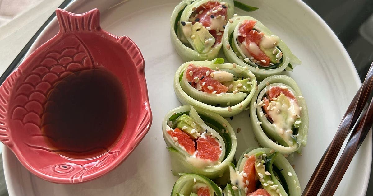 Cucumber Salmon Sushi Roll Recipe | Samsung Food App